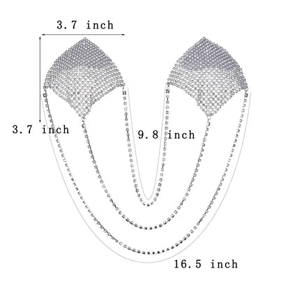 Multi-layer Metal Chain Nipple Covers