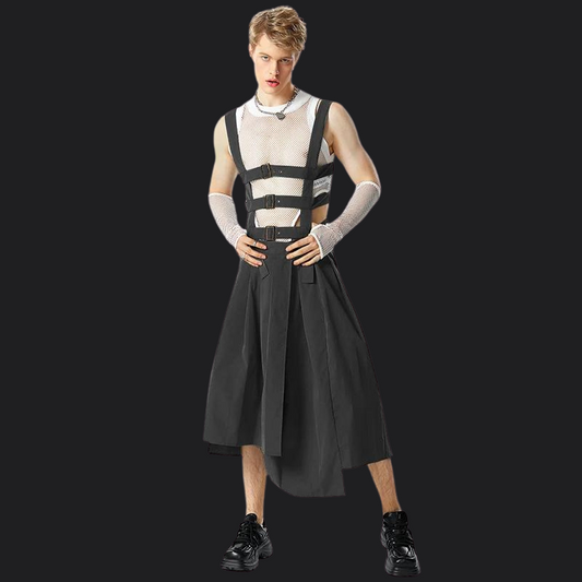 Sculptural Strapped Dress